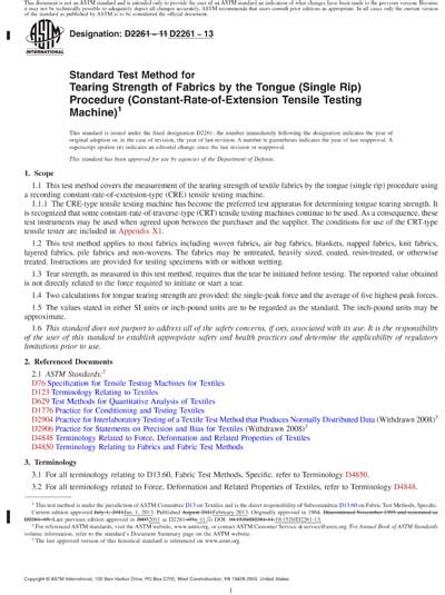 astm d2261 cre tongue tear test|d2261 pdf.